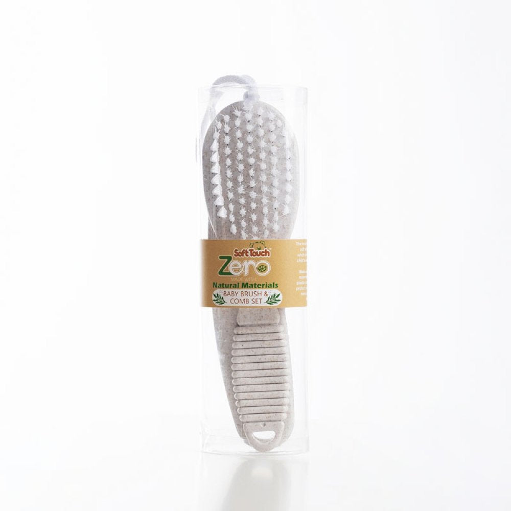 Eco Baby Brush & Comb Set – Natural Materials Hair Care (Ivory)