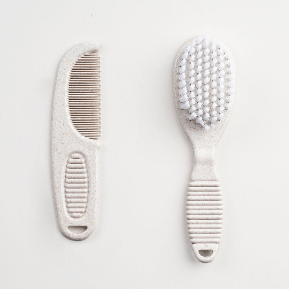 Eco Baby Brush & Comb Set – Natural Materials Hair Care (Ivory)