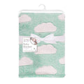 Supersoft Baby Fleece Blanket – Cloud Design Teal