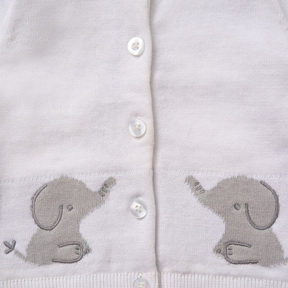 Knitted 2 Piece Set – Elephant Design (100% Cotton)
