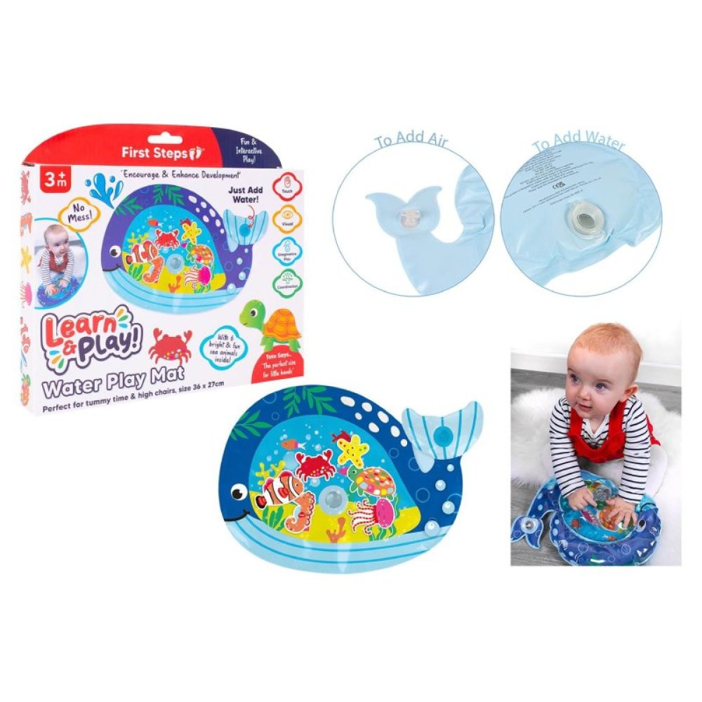 Baby Water Play Mat – Inflatable Sensory Tummy Time Toy