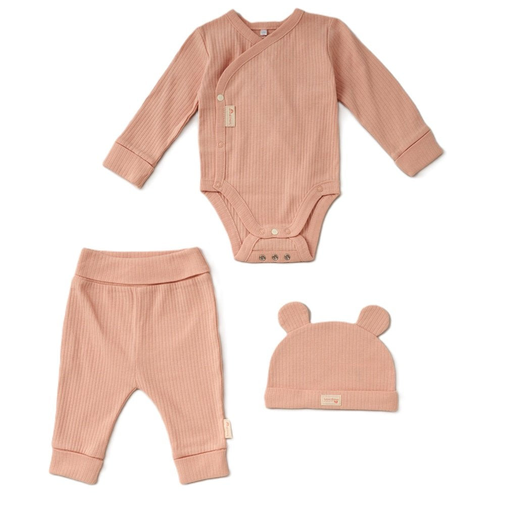 Organic Cotton Ribbed 3-Piece Set